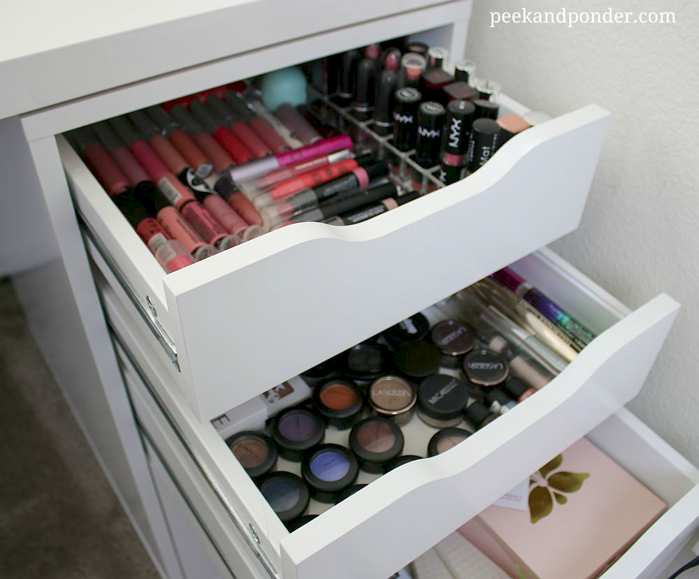 My New IKEA Makeup Vanity, DIY Style!  Peek & Ponder
