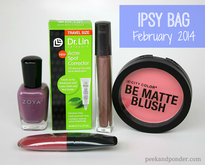 Ipsy Glam Bag February Peek & Ponder