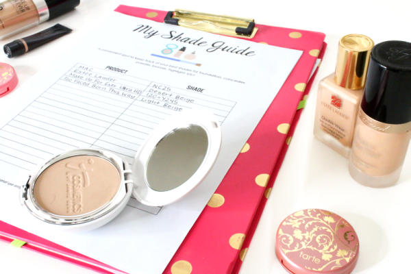 Keep Track of Makeup Shades with Printable Worksheets!