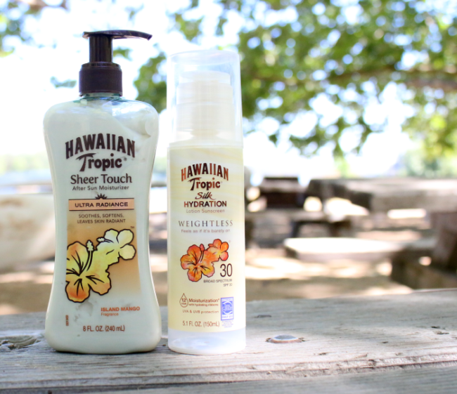 Hawaiian Tropic Sunscreen and After Sun Moisturizer