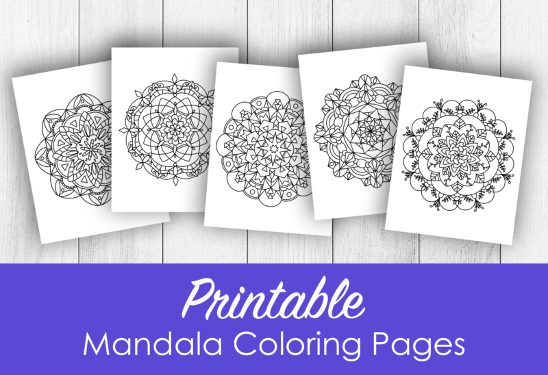 Printable mandala coloring pages